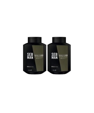 Seb Man The Multi-Tasker 3-in-1 Hair Wash for Beard and Body 2 x 250 ml (500 ml)