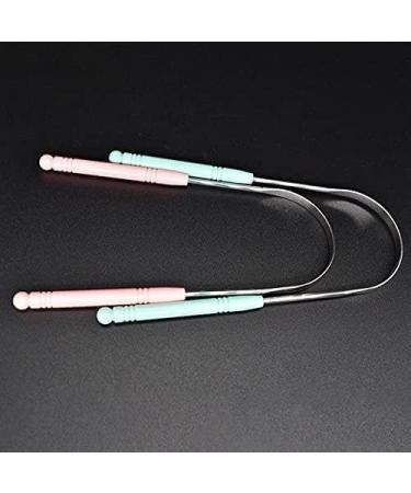 CTDWNT Steel Tongue Cleaner - High-Quality Metal Tongue Scraper & Toothbrush for Oral Hygiene | Adult Tongue Cleaning Set - Buy Online on GoSupps.com