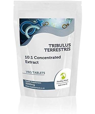 Tribulus Terrestris 2000mg 10:1 Extract - 250 Veg Tablets for Healthy Mood | Top Health Supplement - Buy Online on GoSupps.com