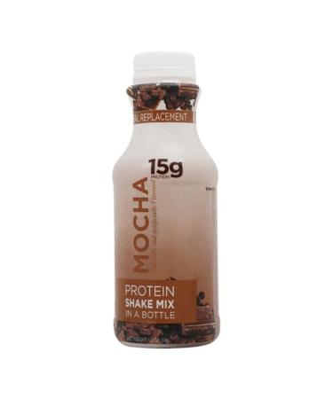 BariatricPal 15g Protein Shake Mix in a Bottle - Mocha Cream (6-Pack) - Buy Online on GoSupps.com