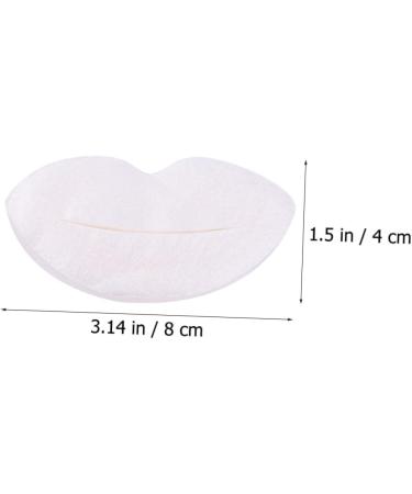 POPETPOP 1000Pcs Silk Lip Mask Paper Collagen Crystal Lip Moisturizing Pink Lip Masks Gel Lips Care Patches Woman Plant Fiber Purifying Milk White Invisible - Buy Online on GoSupps.com