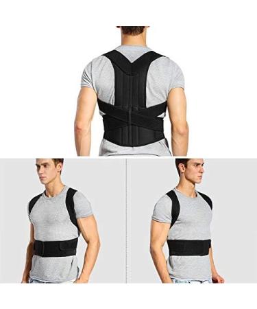 Back Brace Posture Corrector for Men & Women | Adjustable Lightweight Shoulder Straightener for Pain Relief - Buy Online on GoSupps.com