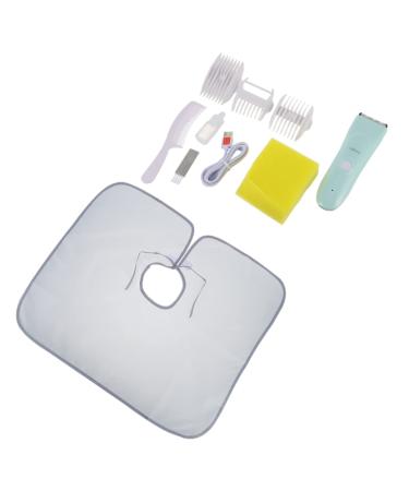 Kisangel Electric Trimmer 1 Set for Electric Detachable Clippers Guide Toddler Kids and Children Infnats Baby Haircut Kit Clipper with Trimmer Cordless Hair Combs Green Cape Hair Trimmers