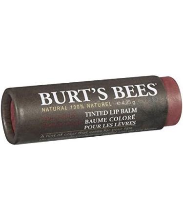Burt's Bees Red Dahlia Tinted Lip Balm with Shea Butter & Botanical Waxes - 100% Natural, 4.25g Tube (Pack of 1) - Buy Online on GoSupps.com