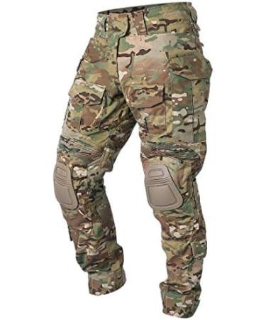 IDOGEAR Men G3 Combat Pants Multicam with Knee Pads - Medium - Buy Online on GoSupps.com