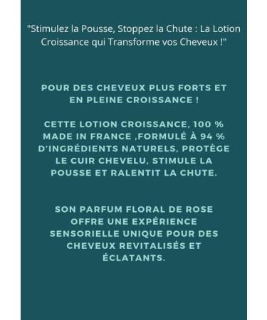 Lotion Croissance Anti-Chute et fortifiant. Traitement topique pour la repousse des cheveux - Buy Online on GoSupps.com