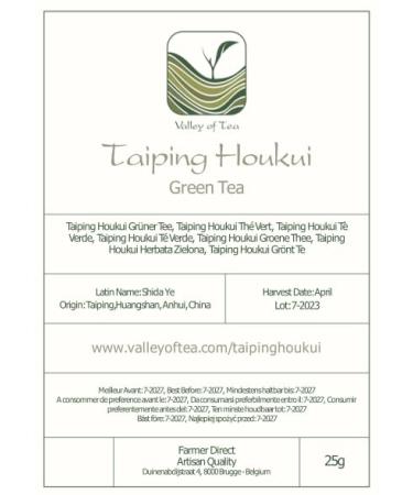 Taiping Houkui Monkey Chief Tee - Premium Chinese Green Tea 25g | Authentic Tai Ping Hou Kui Bio Green Tea - Buy Online on GoSupps.com