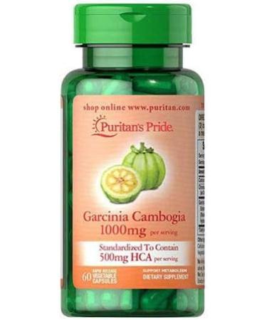 Puritan's Pride Garcinia Cambogia 1000mg Vegetable Capsules - 60 Count | Premium Weight Loss Supplement | International Shipping Available - Buy Online on GoSupps.com
