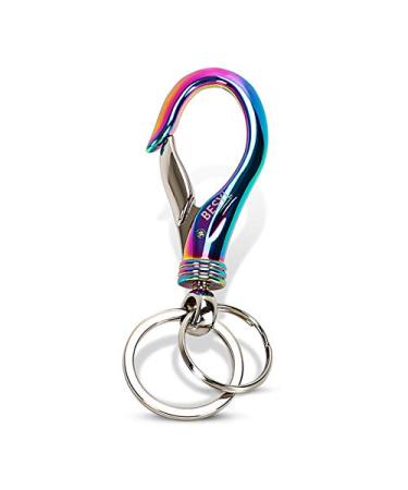 BESYL Commerce Keychain with 2 Key Rings, Office and School Heavy Duty Car Key Chain for Men and Women. Color