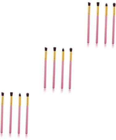 Hemoton 12 Pcs Eye Make-up Brush Kit Highlighter Brushes Eye Cosmetic Brushes Foundation Makeup Brush mediumx3pcs Pink+goldx3pcs - Buy Online on GoSupps.com