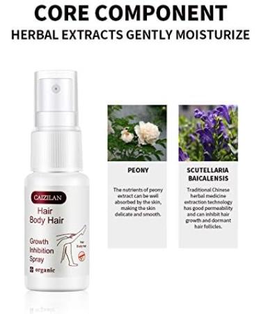 Hair Inhibitor Inhibiting Hair Growth Spray Hair Growth Inhibitor Non-Irritating Hair Loss Inhibitor for Body and Face Arms Armpits Male and Female Legs(20ml) - Buy Online on GoSupps.com
