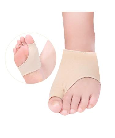 Toe protector Clysburtuony Foot protector Foot plate cover Toe care protective sleeve Unisex Flesh 2pc Suitable for all shoe types (S-(35-39yards))