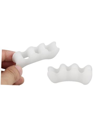 Buy Gatuida Gel Toe Stretcher - 3 Pairs White Daily Use Toe Straightener & Bunion Cushion Pads - International Shipping Available - Buy Online on GoSupps.com