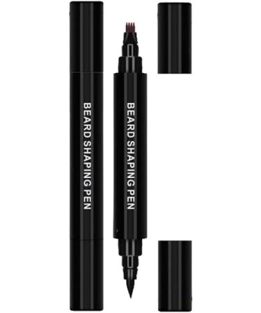 Beard Filler Pen Brush Kit - Durable Waterproof Black for Patchy Gaps | 2pcs Gift for Men - Buy Online on GoSupps.com