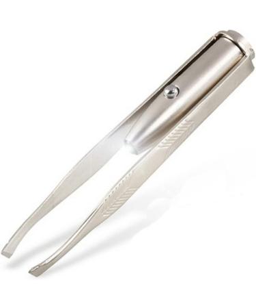 POPETPOP Led Eyebrow Tweezer Led Light Eyelash Tweezer Eyebrow Hair Removal Tweezer - Buy Online on GoSupps.com