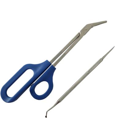 minkissy Nail File 2 Sets Limas De U as Stainless Steel Silver Color Grooming Kit Manicure Kit Long Handle Daily Life Everyday Dal for a Friend Nail Pregnant Woman Commodity - Buy Online on GoSupps.com