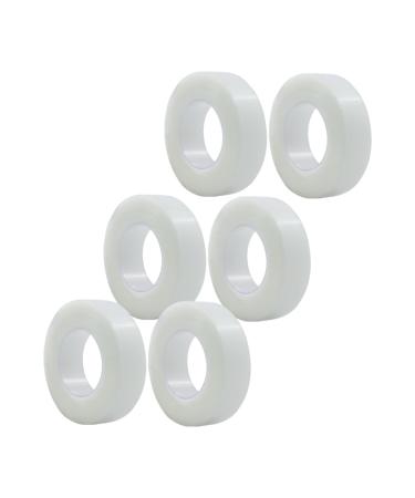 minkissy Makeup Tools 6 Rolls Medical Tape Care Tape Patch Bandages Incision Care Kit Double Eyelid Tape Eyelid Lifter Strips Sticker Heel Tape for Make up Hydrogels White