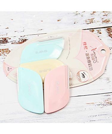 2-Piece Mini Eyebrow Shaver Set | Facial Hair Trimmer & Makeup Knife for Women - Buy Online on GoSupps.com