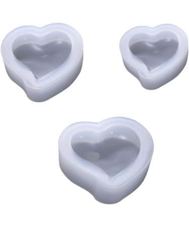 PRETYZOOM Resin Molds 9 pcs Use Drop Crystal White Silicone Heart Accessories Molds Home for DIY Store Cake Mold Shaped Mx3pcs Whitex3pcs - Buy Online on GoSupps.com