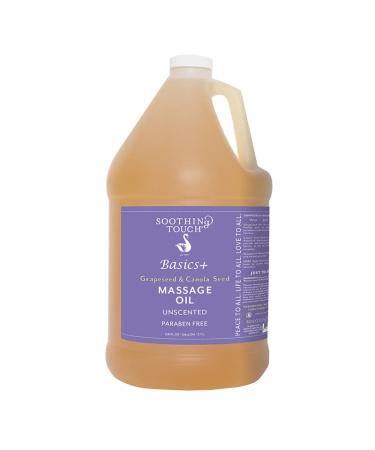 Soothing Touch Basics+ Grapeseed & Canola Seed Massage Oil 1-Gallon