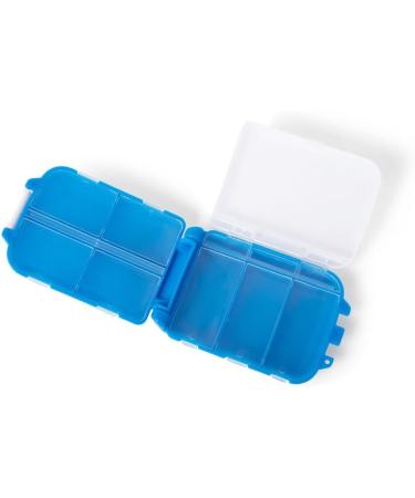 Travel Pill Organizer - 8 Compartment Portable Case for Medications & Bandages | Essential Travel Accessory - Buy Online on GoSupps.com