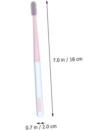 Partykindom 8-Pack Macaron Toothbrushes - Travel-Friendly Oral Care Tools for Adults | Japanese Design Tooth Cleaning Brushes - Buy Online on GoSupps.com