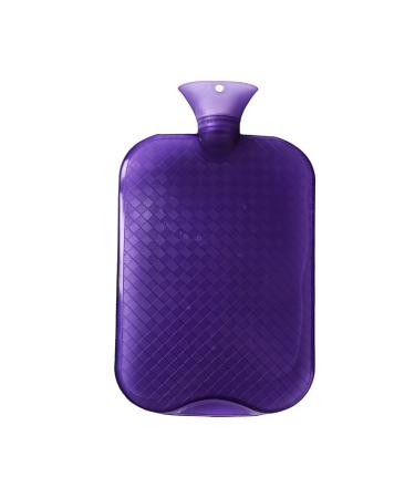 MYAMIA 3L Water Injection PVC Hot Water Bottle Winter Hand Foot Warmer Hot Water Bag-Purple
