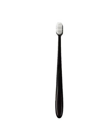 Toothbrush with soft bristles bathroom toothbrush small wave head mouth protection gum care toothbrush daily toilet items for home (wavy black)