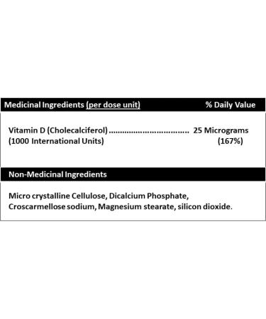 Vitamin D3 1000 IU Vegan Vitamin D3 Supplement - Vegan Capsules | Gluten Free | GMP | Halal - High Potency Vitamin D Capsules for Healthy Bones Teeth Immune System & Muscle Function - Buy Online on GoSupps.com