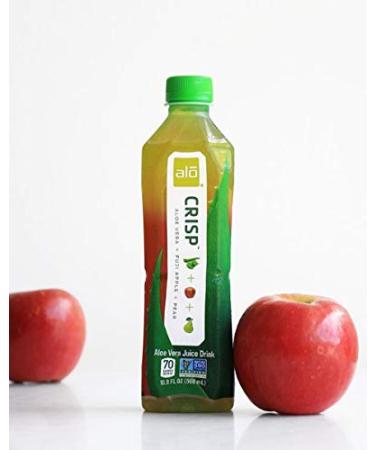ALO Aloe Vera Juice Drink - Pomegranate & Cranberry, 16.9 fl oz (Pack of 12) - Plant-Based with Real Aloe Pulp - Buy Online on GoSupps.com