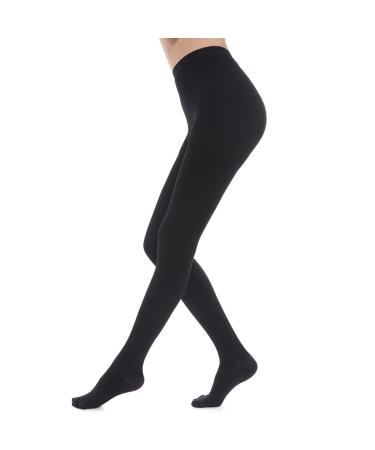 QIRUIRED Medical Compression Pantyhose - Closed Toe 23-32mmHg Graduated Support Tights Socks Stockings for Women & Men Black XXL