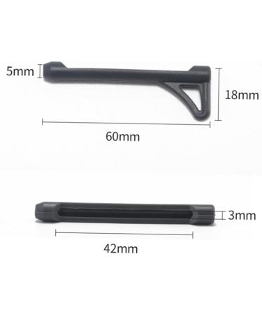 Housoutil Retainer 2 Sets Non-Slip Silicone Sleeves & Glasses Holders | Anti-Drop Accessories for Glasses | 5 Pairs Black 6x1.8cm - Buy Online on GoSupps.com