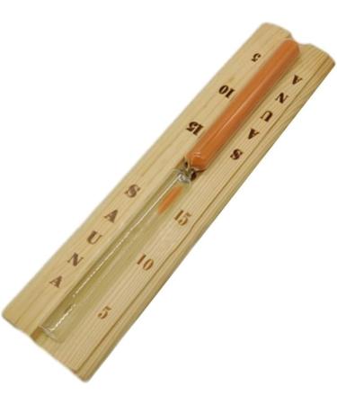 15-Minute Sauna Hourglass - Wooden Heat-Resistant Timer for Spa Rooms - Perfect for Relaxation - Buy Online on GoSupps.com