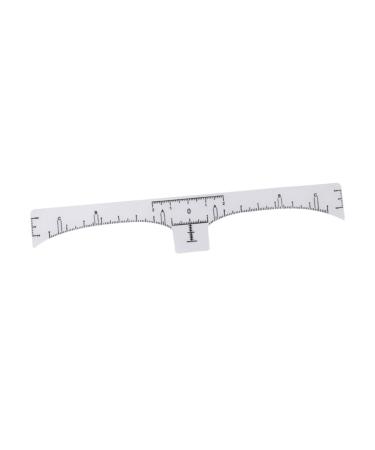 Didiseaon 100pcs Disposable Eyebrow Ruler Makeup Eyebrow Stencil Professional Eyebrow Ruler Caliper Major