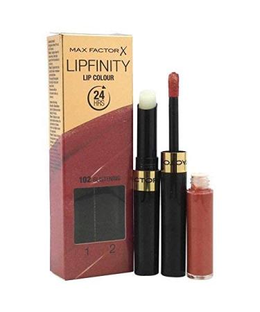 Max Factor Lipfinity Lipstick #102 Glistening - Long-lasting Color for Women 0.14 oz - Buy Internationally - Buy Online on GoSupps.com