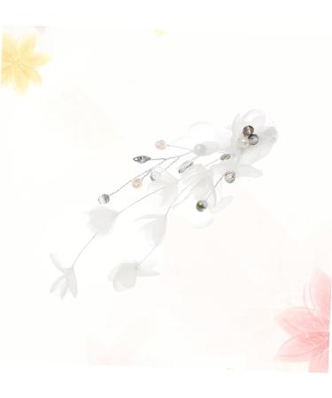 minkissy Comb hairstyles Women headpiece bridal hair comb handmade pearl hair comb DIY bridal headdress headwear rhinestone headpiece issue card girl child white Wedding - Buy Online on GoSupps.com