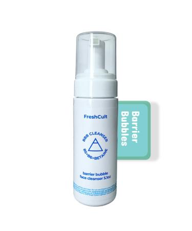 FreshCult Barrier Care Cleanser BBB Foaming Facial Wash for Sensitized Barrier and Retinoid Recovery - B5 B6 Betaine - SLS & Fragrance-Free
