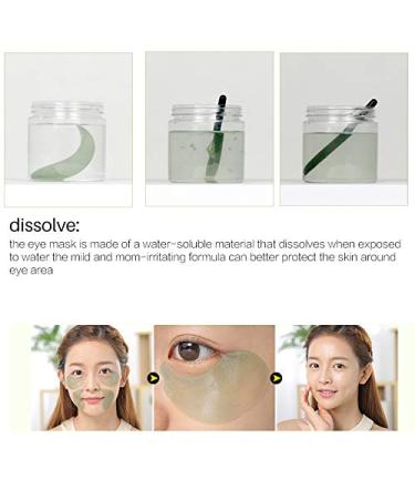 WALULAN Green Eye Mask - 60 Pcs - Anti-Wrinkle Treatment for Puffy Eyes, Dark Circles, Fine Lines - Moisturizing Collagen Eye Patches - Buy Online on GoSupps.com