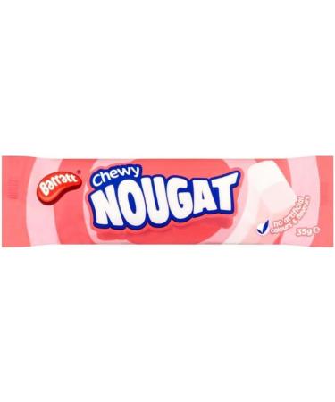 Barratt Chewy Nougat 3 x 35g Bars Multipack - Raspberry & Vanilla Flavour Candy Sweets - Buy Online on GoSupps.com