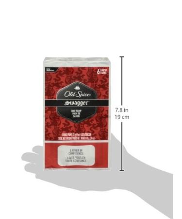 Old Spice Red Zone Swagger Bar Soap, 6-Pack, 29.8 Oz - Bold Scent, Long-lasting Cleanliness - Buy Online on GoSupps.com