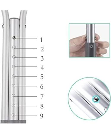 WJTOPGYH Elderly Crutches Armpit Crutches Aluminum Lightweight Walker Adult Adjustable Crutches for Men Women Or Teenagers - Buy Online on GoSupps.com