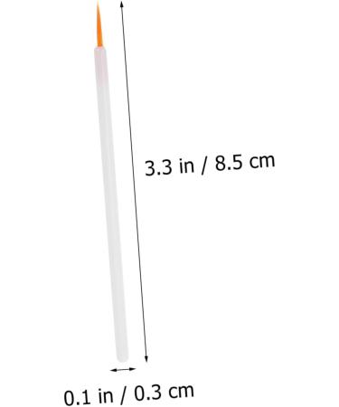 Mikinona 100pcs Disposable Eyeliner Brush Makeup Gadgets Eyeliner Brush Applicator Eyeliner Wands White Nylon - Buy Online on GoSupps.com