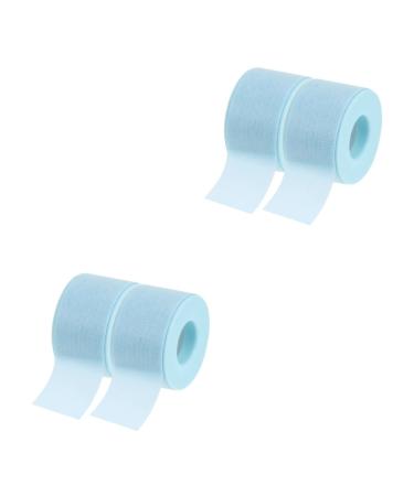 Angoily 4 Rolls Silicone Gel Band Adhesive Lashes Tape Silicone Tape Cuttable Lash Tapes Eyelash Undereye Lash Extension Tapes Mascara Tool Protective Agent Non-Woven Fabric Microporous