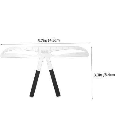 Healeved Tattooing Eyebrow Ruler Eyebrow Stencils Eyebrow Measure Tool Eyebrow Trimming Stainless Steel - Buy Online on GoSupps.com
