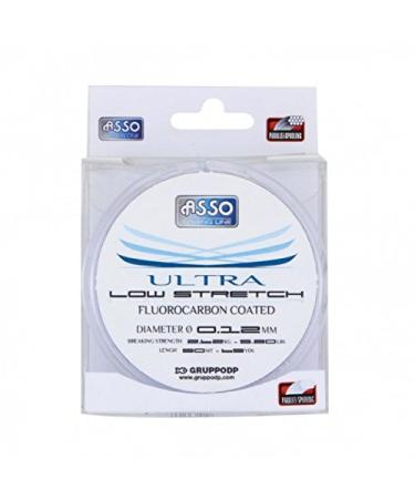 Asso Ultra Low Stretch" Angelschnur / Fluorocarbonschnur 28/100 150m