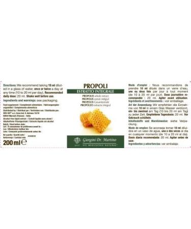 Dr. Giorgini Propolis Complete Extract 200 Ml - Buy Online on GoSupps.com