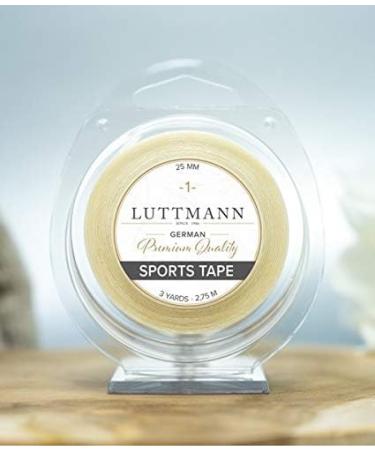 LUTTMANN Sports Tape for Wigs & Hair Systems - Strong Adhesive Tape (25mm x 2.75m) - Perfect for Extensions & Tulle Approaches - Buy Online on GoSupps.com