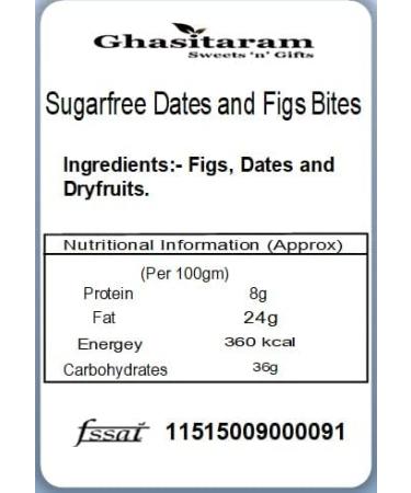 Ghasitaram Gifts Diwali Gifts Fruit n Nut Box of 4 Dryfruits and Sugarfree Bites - Buy Online on GoSupps.com