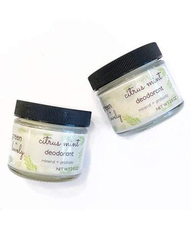 Citrus Mint Natural Deodorant Mineral + Probiotic Formula. Vegan. 2-oz Jar. - Buy Online on GoSupps.com