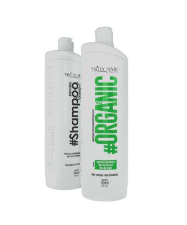 Organic Keratin Straightening Treatment & Hair Chronogram Masks Set - TROIA COSM TICOS (33.8 Fl Oz each) | International Shipping Available - Buy Online on GoSupps.com